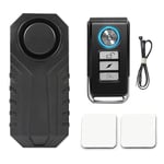 JKHK Bicycle Alarm, 113dB Super Loud Intelligent Wireless Vibration Alarm with Remote, Waterproof Security Alarms Vibration Sensor, for Bicycle/Motorcycle/Door Window (Remote Control Included)