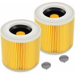 Ineasicer - Lot de 2 filtres à cartouche pour WD3 Premium WD2 WD3 WD3P WD3 MV2 MV3 Filtre WD3 Filtre de rechange pour aspirateur Krcher