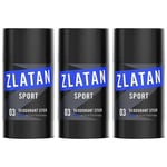 3-Pack Zlatan Ibrahimovic Sport Pro Deodorant Stick 75ml