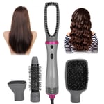 VGR Anion Hot Air Dryer Brush Comb Electric Hair Straightener Curler Comb XAT
