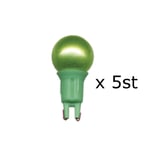 Star Trading grön microlampa push-in 1,08W 12V, 5-pack