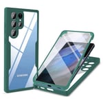 Samsung Galaxy S23 Ultra 360 Deksel med skjermbeskytter - Grønn