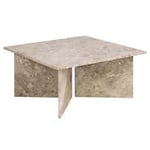 Actona Vega soffbord marmor beige 90x90 cm