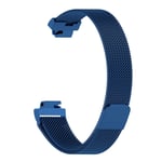 Fitbit Inspire / Inspire HR rostfritt stål armband - Storlek: L / Blå