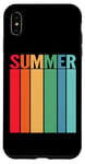 Coque pour iPhone XS Max Couleur arc-en-ciel rétro estivale