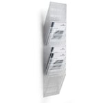 Durable Tidningsställ, FLEXIBOXX, monteras på vägg, 12 fack, A4, transparent
