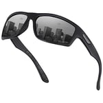 OJIRRU Lunettes de soleil homme polarisées Lunettes de sport UV400 Lunette polarisante peche pour hommes femmes cyclisme course golf