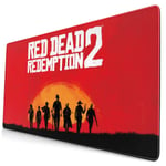 R-ed Dead Redemp-Tion Mouse Pad Rectangle Non-Slip Rubber Gaming/Working Geek Mousepad Comfortable Desk Mousepad Gift 15.8x29.5 in