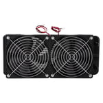 Goshyda 240MM CPU Water Cooler Radiator with Dual Fan 18 Tubes, Aluminum + ABS Material Portable Radiator for Computer CPU Water-Cooled