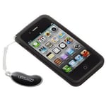 NEW Black JVC Gumy Case Cover for Apple iphone 4 4S Soft Grip Silicone Rubber