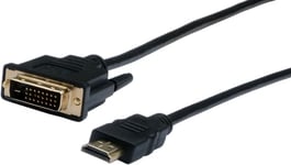 Prokord Hdmi-cabel - Dvi-d 1.8m 1.8m Hdmi Dvi Svart