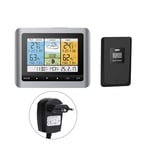 BALDR LCD Backlight Digital Thermometer Humidity Hygrometer Alarm Clock UK