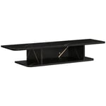 Floating TV Unit Stand Wall Mount Media Console with Storage Shelf