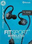 JLAB Fit Sport 3 Wireless Bluetooth Earphones /Earbuds - Black 10+ Hours of Play