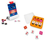 Osmo - Genius Numbers - Ages 6-10 - Math Equations (Counting, Addition, Subtraction & Multiplication) - for Fire Tablet - STEM Toy & Osmo - Base for Fire Tablet ( Fire Tablet Base Included)