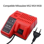 Chargeur pour Milwaukee M12 M14 M18 12V 14.4V 18V lithium-ion de batterie Chargeur 48-11-1811 48-11-1840 Chargeur rapide double