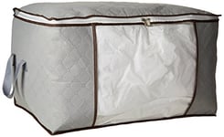 Yosoo 1 grand sac de rangement en tissu charbon de bambou de 134,6 cm, panier de rangement gris