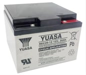 Yuasa 12V 26Ah (AGM) batteri 166 x 175 x 125