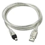 USB-hane till Firewire IEEE 1394 4-stifts Ilink-adapterkabel 1394-kabel för Sony vit