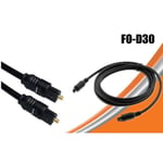Trade Shop - Otg Optical Toslink Digital Audio Signal Cable 3 Metres For Tv Audio Bar Fo-d30