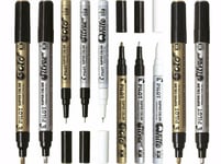 Pilot Super Color Marker Pen Metallic Paint | Gold Silver White | Multi Packs