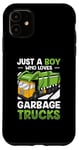 iPhone 11 Just A Boy Who Loves Garbage Trucks Trash Love Truck Boys Case