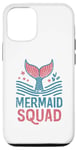 Coque pour iPhone 12/12 Pro Mermaid Squad Fête d'anniversaire Sirène