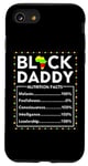 Coque pour iPhone SE (2020) / 7 / 8 Black Daddy Nutrition Facts Juneteenth King Dad Fête des pères