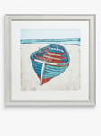 John Lewis EL Cacho 'Smooth Sea' Framed Print & Mount, 45 x 45cm, Blue/Multi