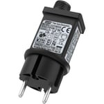 Transformatorplugg för julbelysning, 31 V LED-strömadapter med timer, minne, 8 lägen, IP44 vattentät strömadapterkontroll för julgran