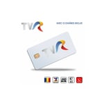 ME - Carte Abonne nt tv hd tvr Illimité Roumanie 12 Chaînes via Antenne Sat Eutelsat 16°Est Unique nt Compatible Récepteur Viaccess