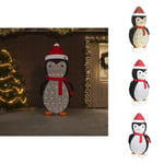 Julbelysning - Living Dekorativ pingvin med LED lyxigt tyg 180 cm