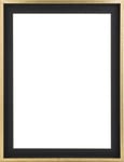 Canvasram Madison Svart / Guld 100x100 cm