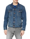 Wrangler Men's Classic Denim Jacket, Blue (Mid Stone), M