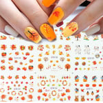 1 Sheet Gold Leaf For Nails Autumn Nail Art Water Decals Set Foi Onesize
