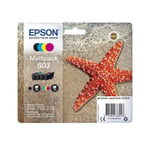 Epson 603 Starfish Genuine , 4-Colours Multipack Ink Cartridges Original Packagi