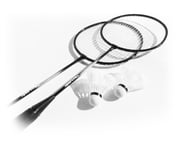 Badmintonset 2-pack med väska