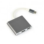 Cablexpert USB-C HDMI Hub-adapter, stjärngrå