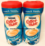 TWO Tubs Of Coffee Mate French Vanilla Creamer 425.2g Each American Import