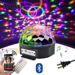 9 couleurs LED Bluetooth Disco Ball Light Speaker avec lecteur Mp3 Prom Laser Party Light 18W DJ Stage Light