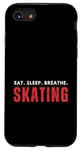 Coque pour iPhone SE (2020) / 7 / 8 Eat Sleep Breathe Patinage artistique Patin à glace graphique