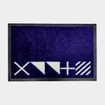 Moory Båtmatta Nautiska signalflaggor Navy Blue, rektangel, 60 x 43 cm