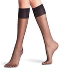 FALKE Women's Shelina 12 DEN W KH Ultra-Sheer Plain 1 Pair Knee-High Socks, Black (Black 3009), 5.5-8