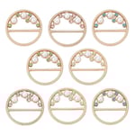 8 st metallkläder wrap cirkelklämma spänne silke sjal ringklämmor runda strass sjal ring spänne för klänning midja hatt dekor