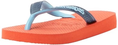 Havaianas Boy's Unisex Kids Top Mix (Mini Me) Flip-Flop, Blood Orange, 1/2 UK Child