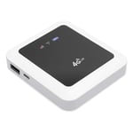 Dpofirs Wireless WiFi Router,Mini Portable Router,Universal Non-SIM-Card White International 4G/3G,Travel Router,for Tablet Phone Laptop Photo Backup/Data Transfer,5200mAh Battery