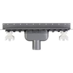 Purus Line 600mm avloppskanal Ø75mm vertikal, med vattenlås
