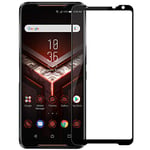 Hülle® 9H Hardness 0.33mm Thin 3D ARC Edge Anti-Explosion Full Screen Soft Screen Guard for Asus ROG Phone II(Black)