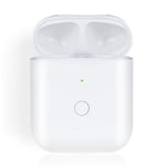 ANTAUGE Charging Case Replacement Compatible with Air Pods Gen 1 2, Support Wired & Wireless Charging, White