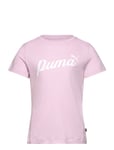 Ess+ Script Tee G Sport T-shirts Short-sleeved Pink PUMA